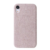 Ikase Store Fabric Mobile Phone Case for iPhone Xs Max XR X 8 7 6 6s Plus Cloth Cell Phone Case Back Cover For Apple