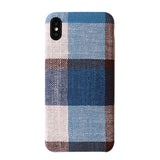 Ikase Store Fabric Mobile Phone Case for iPhone Xs Max XR X 8 7 6 6s Plus Cloth Cell Phone Case Back Cover For Apple