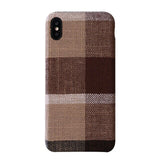 Ikase Store Fabric Mobile Phone Case for iPhone Xs Max XR X 8 7 6 6s Plus Cloth Cell Phone Case Back Cover For Apple