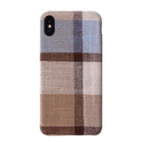 Ikase Store Fabric Mobile Phone Case for iPhone Xs Max XR X 8 7 6 6s Plus Cloth Cell Phone Case Back Cover For Apple