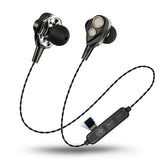 ZAPET Wireless Bluetooth Headphone Four Loudpeakers Sports Bluetooth Earphone Stereo Bluetooth Headsets Support TF Card