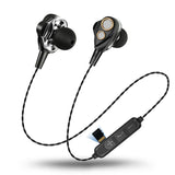 ZAPET Wireless Bluetooth Headphone Four Loudpeakers Sports Bluetooth Earphone Stereo Bluetooth Headsets Support TF Card