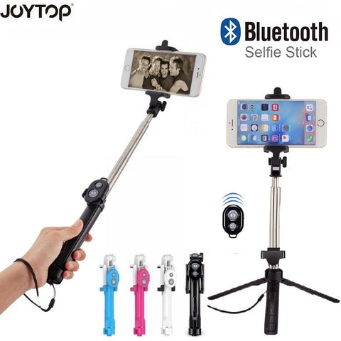 JOYTOP 3 in 1 Bluetooth Selfie Stick Tripod Extendable Monopod Universal For iPhone XR X 7 6s Plus For Samsung For Huawei Tripod