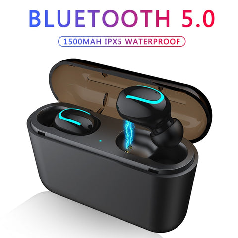 Bluetooth Earphones TWS Wireless Blutooth 5.0 Earphone Handsfree Headphone Sports Earbuds Gaming Headset Phone PK HBQ