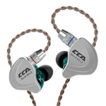 CCA C10 4ba+1dd Hybrid In Ear Earphone Hifi Dj Monito Running Sports Earphone 5 Drive Unit Headset Noise Cancelling Earbuds KZ