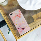 Luxury Gold Foil Bling Marble Phone Case For iPhone X XS Max XR Soft TPU Cover For iPhone 7 8 6 6s Plus Glitter Case