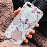 Luxury Gold Foil Bling Marble Phone Case For iPhone X XS Max XR Soft TPU Cover For iPhone 7 8 6 6s Plus Glitter Case