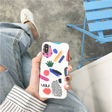 Abstract Art Painted Phone Case For iphone X XS Max XR Case For iphone 6 6S 7 8 Plus