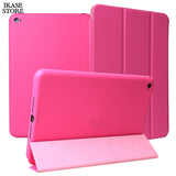 Ikase Store PU Leather Smart Case For iPad Mini 4 Shockproof Luxury PU Stand Cover Auto Sleep case for apple ipad mini4