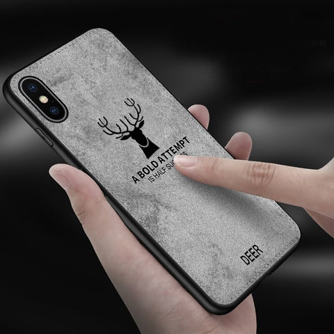 Mobile Shell Chao Brand  Protective Sheath for Elk iphone x case Free shipping Textured mobile phone case Free shipping