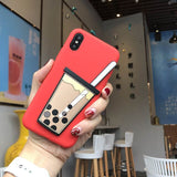 Interesting three-dimensional pearl milk tea mobile phone shell free of freight Free shipping