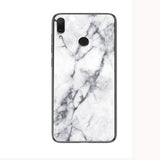 Luxury Marble Glass Phone Case for Xiaomi Redmi Note 7 MI 9
