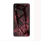 Luxury Marble Glass Phone Case for Xiaomi Redmi Note 7 MI 9