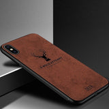 Cloth Elk Phone Case For iPhone XS Max SX XR  Case For iPhone 7 8 X 6 6S Plus