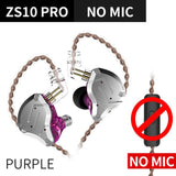 Ccakz Zs10 Pro In Ear Headset Metal 4ba + 1dd Hybrid 10 Units Hifi Bass Ears Monitor Earphones Sport Noise Cancelling 2pin