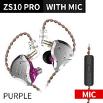 Ccakz Zs10 Pro In Ear Headset Metal 4ba + 1dd Hybrid 10 Units Hifi Bass Ears Monitor Earphones Sport Noise Cancelling 2pin